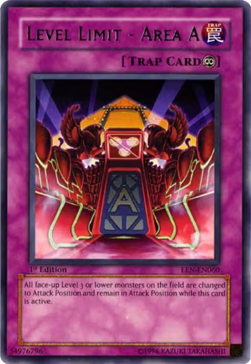 Level Limit - Area A (EEN-EN060), Elemental Energy — Yu-Gi-Oh! card price