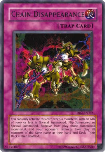 Chain Disappearance (DR2-EN052), Dark Revelation Volume 2 — Yu-Gi-Oh! card price