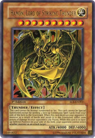 Hamon, Lord of Striking Thunder (SOI-EN002), Shadow of Infinity — Yu-Gi-Oh! card price