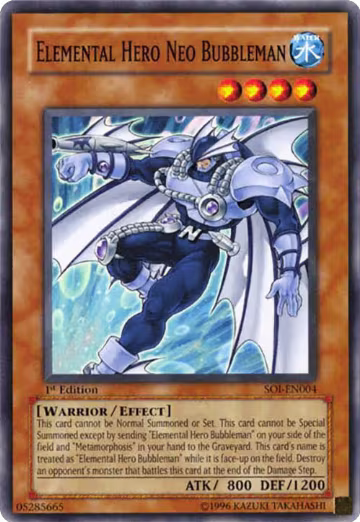 Elemental Hero Neo Bubbleman (SOI-EN004), Shadow of Infinity — Yu-Gi-Oh! card price