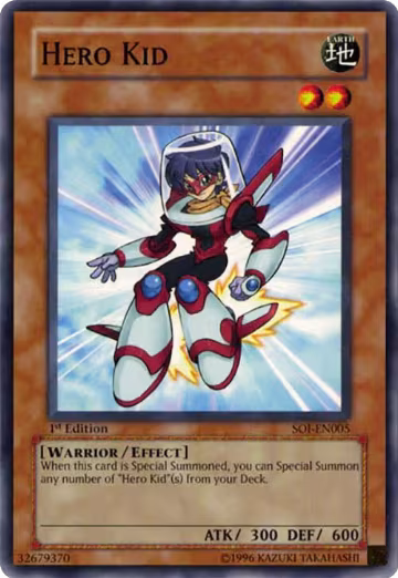 Hero Kid (SOI-EN005), Shadow of Infinity — Yu-Gi-Oh! card price