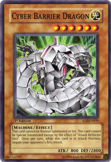 Cyber Barrier Dragon (SOI-EN006), Shadow of Infinity — Yu-Gi-Oh! card price