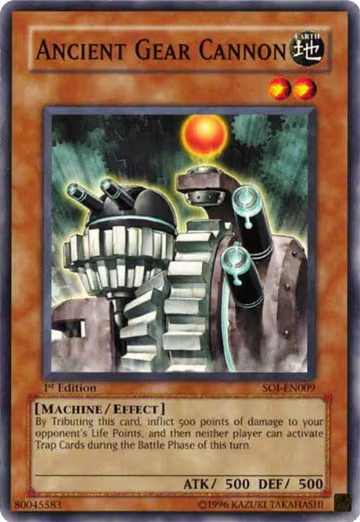 Ancient Gear Cannon (SOI-EN009), Shadow of Infinity — Yu-Gi-Oh! card price