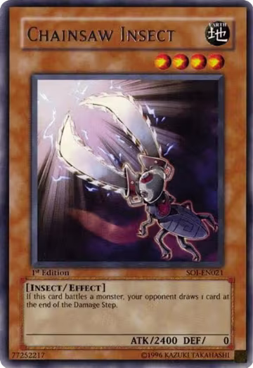 Chainsaw Insect (SOI-EN021), Shadow of Infinity — Yu-Gi-Oh! card price