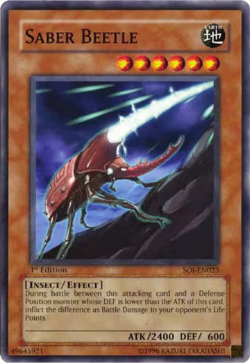 Saber Beetle (SOI-EN023), Shadow of Infinity — Yu-Gi-Oh! card price