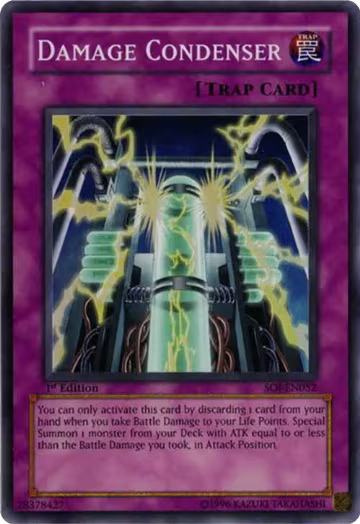 Damage Condenser (SOI-EN052), Shadow of Infinity — Yu-Gi-Oh! card price