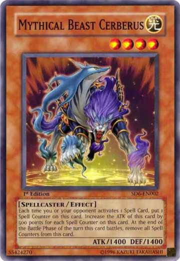 Mythical Beast Cerberus (SD6-EN002), Structure Deck: Spellcaster's Judgment — Yu-Gi-Oh! card price