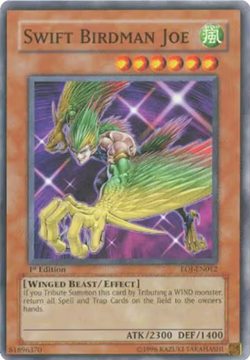 Swift Birdman Joe (EOJ-EN012), Enemy of Justice — Yu-Gi-Oh! card price