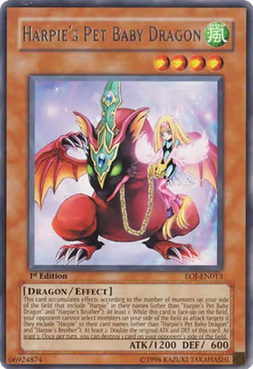Harpie's Pet Baby Dragon (EOJ-EN013), Enemy of Justice — Yu-Gi-Oh! card price