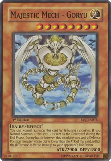 Majestic Mech - Goryu (EOJ-EN016), Enemy of Justice — Yu-Gi-Oh! card price