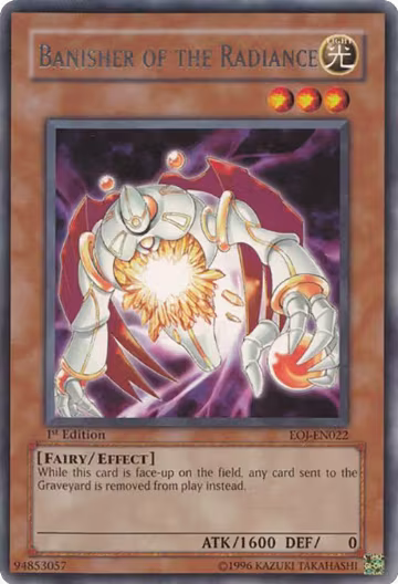 Banisher of the Radiance (EOJ-EN022), Enemy of Justice — Yu-Gi-Oh! card price