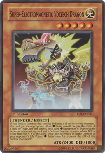 Super-Electromagnetic Voltech Dragon (EOJ-EN031), Enemy of Justice — Yu-Gi-Oh! card price