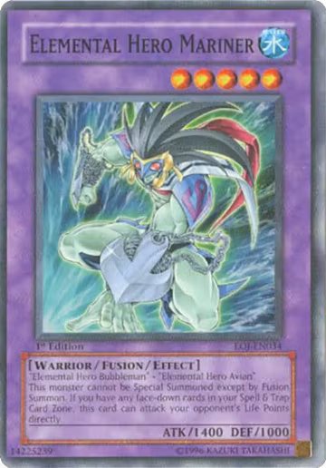 Elemental Hero Mariner (EOJ-EN034), Enemy of Justice — Yu-Gi-Oh! card price