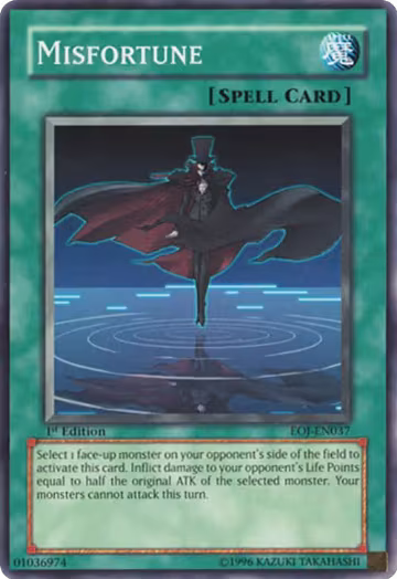 Misfortune (EOJ-EN037), Enemy of Justice — Yu-Gi-Oh! card price