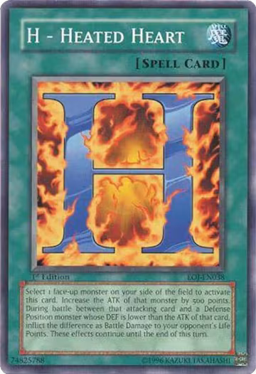 H - Heated Heart (EOJ-EN038), Enemy of Justice — Yu-Gi-Oh! card price