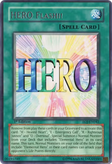 HERO Flash!! (EOJ-EN042), Enemy of Justice — Yu-Gi-Oh! card price