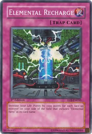 Elemental Recharge (EOJ-EN050), Enemy of Justice — Yu-Gi-Oh! card price