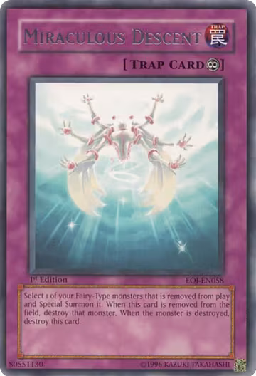 Miraculous Descent (EOJ-EN058), Enemy of Justice — Yu-Gi-Oh! card price