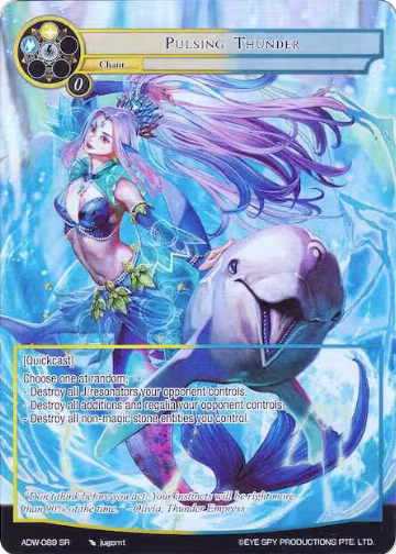 Pulsing Thunder (Full Art) (ADW-089), Assault into the Demonic World — Force of Will card price