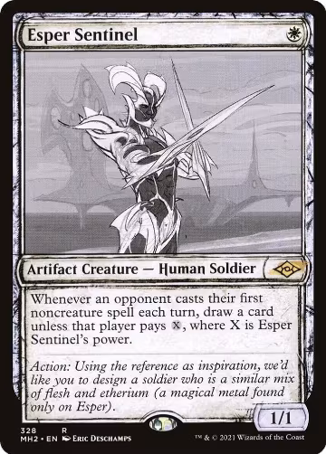 Esper Sentinel (Showcase) (328), Modern Horizons 2 — Magic card price