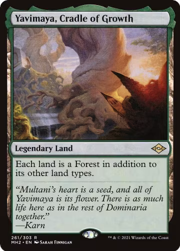 Yavimaya, Cradle of Growth (261), Modern Horizons 2 — Magic card price