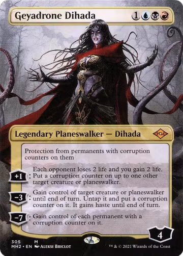 Geyadrone Dihada (Borderless) (305), Modern Horizons 2 — Magic card price