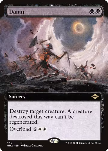 Damn (Extended Art) (449), Modern Horizons 2 — Magic card price