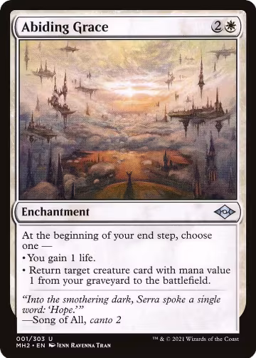 Abiding Grace (1), Modern Horizons 2 — Magic card price