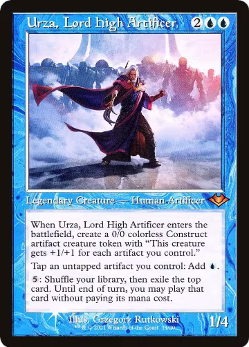 Urza, Lord High Artificer (Retro Frame) (11), Modern Horizons — Magic card price