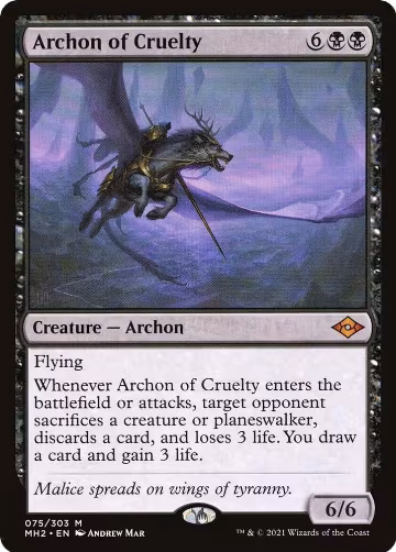 Archon of Cruelty (75), Modern Horizons 2 — Magic card price