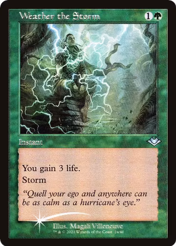 Weather the Storm (Retro Frame) (24), Modern Horizons — Magic card price