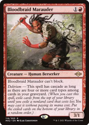 Bloodbraid Marauder (116), Modern Horizons 2 — Magic card price