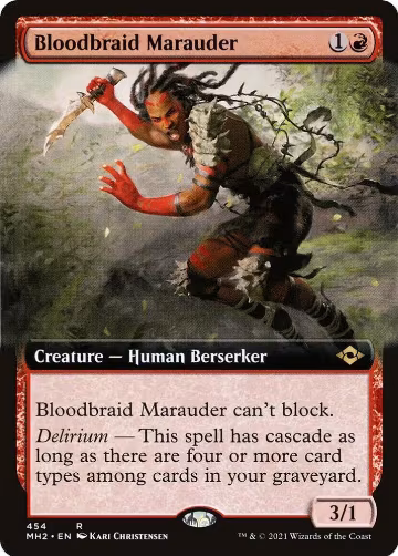 Bloodbraid Marauder (Extended Art) (454), Modern Horizons 2 — Magic card price