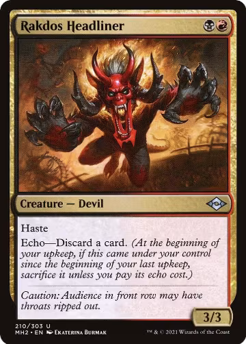 Rakdos Headliner (210), Modern Horizons 2 — Magic card price