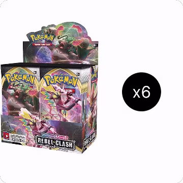 Rebel Clash Booster Box Case, Rebel Clash — Pokémon sealed product price