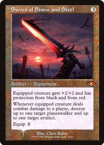 Sword of Sinew and Steel (Retro Frame) (31), Modern Horizons — Magic card price