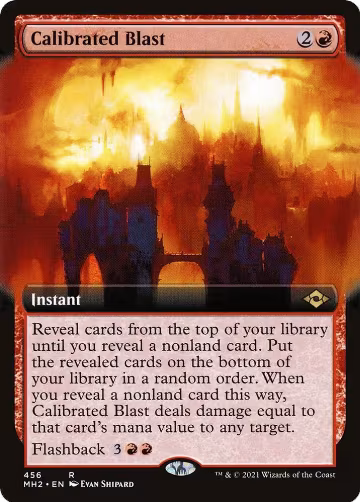 Calibrated Blast (Extended Art) (456), Modern Horizons 2 — Magic card price