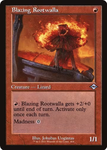 Blazing Rootwalla (Retro Frame) (404), Modern Horizons 2 — Magic card price