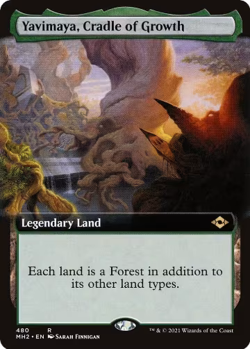Yavimaya, Cradle of Growth (Extended Art) (480), Modern Horizons 2 — Magic card price