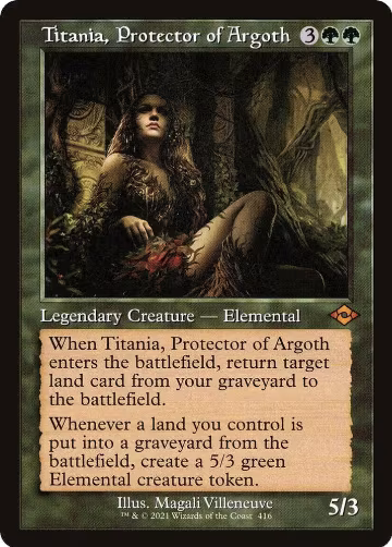 Titania, Protector of Argoth (Retro Frame) (416), Modern Horizons 2 — Magic card price