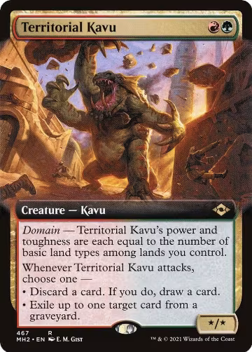 Territorial Kavu (Extended Art) (467), Modern Horizons 2 — Magic card price