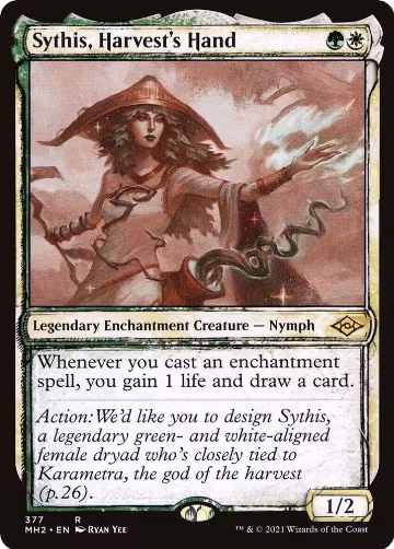 Sythis, Harvest's Hand (Showcase) (377), Modern Horizons 2 — Magic card price