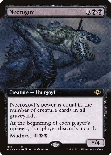 Necrogoyf (Extended Art) (451), Modern Horizons 2 — Magic card price