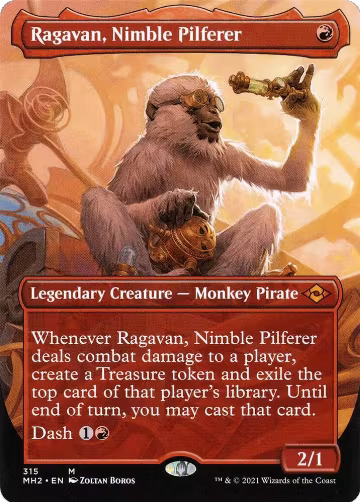 Ragavan, Nimble Pilferer (Borderless) (315), Modern Horizons 2 — Magic card price