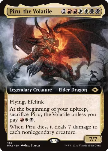 Piru, the Volatile (Extended Art) (466), Modern Horizons 2 — Magic card price