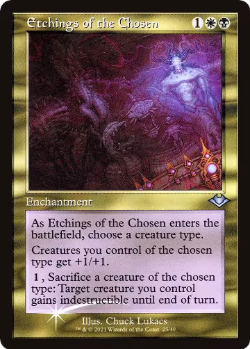 Etchings of the Chosen (Retro Frame) (25), Modern Horizons — Magic card price