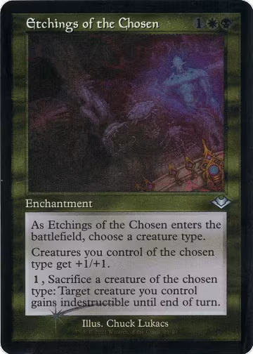 Etchings of the Chosen (Retro Frame) (Foil Etched) (25), Modern Horizons — Magic card price