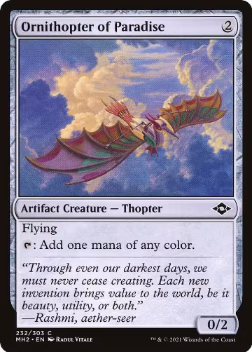 Ornithopter of Paradise (232), Modern Horizons 2 — Magic card price