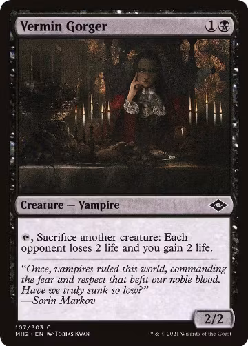 Vermin Gorger (107), Modern Horizons 2 — Magic card price