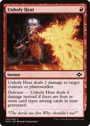 Unholy Heat (145), Modern Horizons 2 — Magic card price